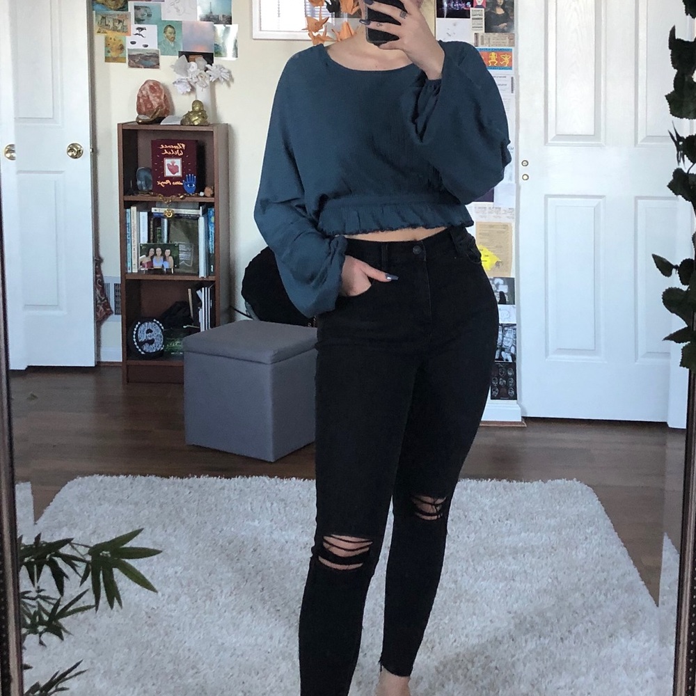 FP Beach long sleeve blouse